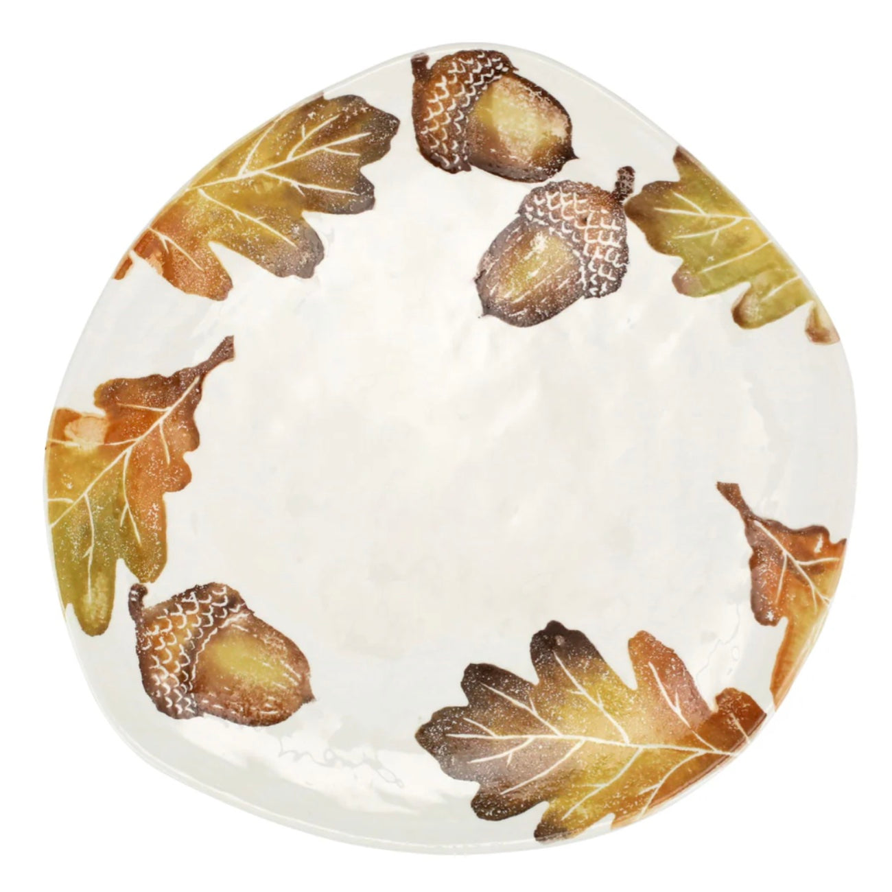 Autunno Acorns & White Oak Leaves Oblong Platter