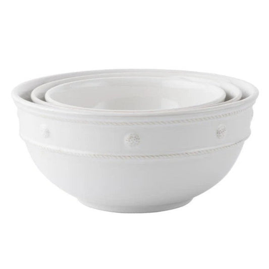 Juliska Berry & Thread Nesting Serving Bowl Set/3pc - Whitewash