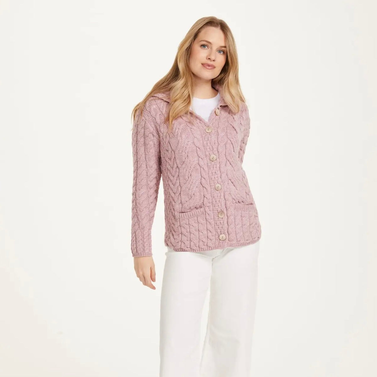 Belcarra Cardigan Blush Pink