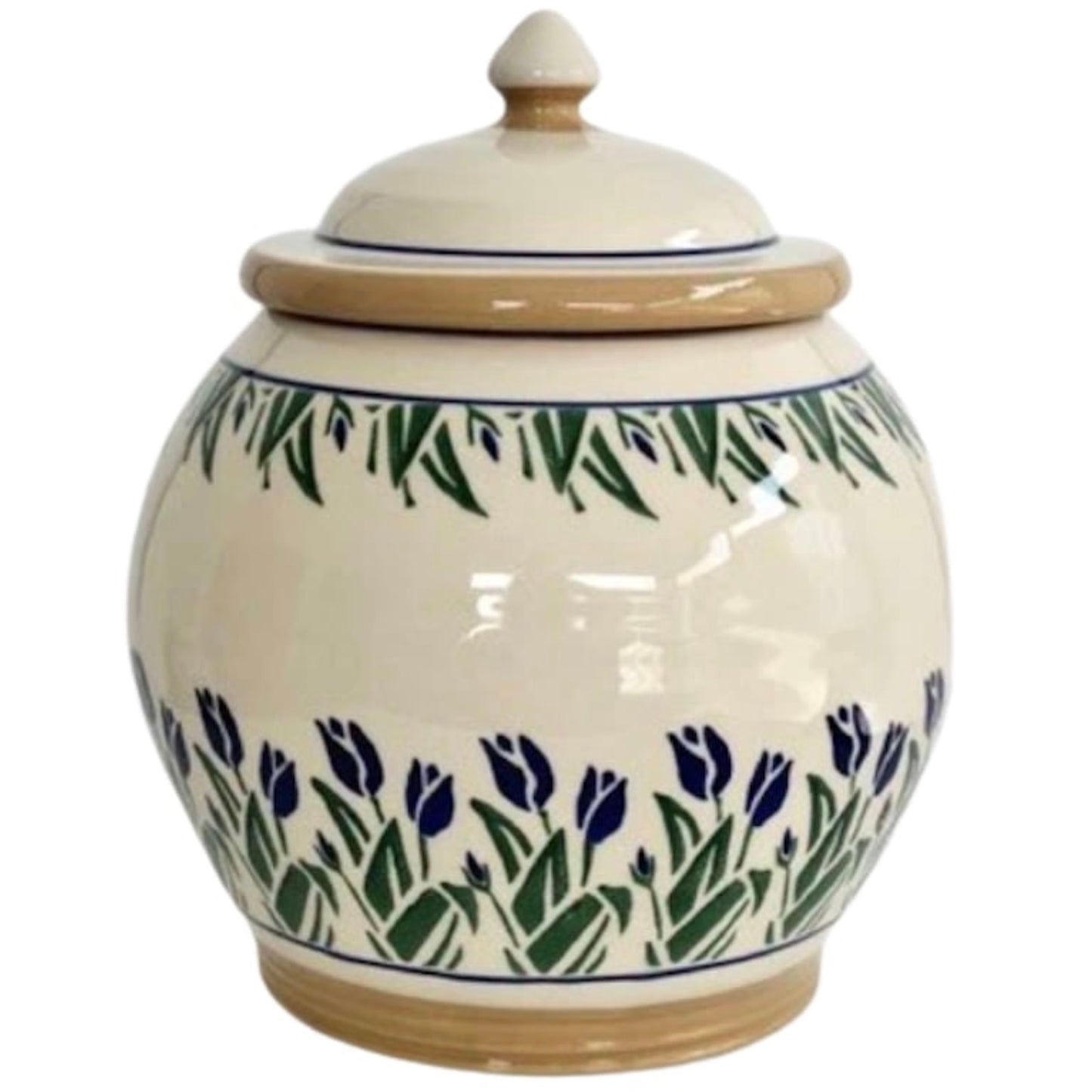 Blue Blooms Cookie Jar