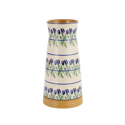 Blue Blooms Large Tapered Vase