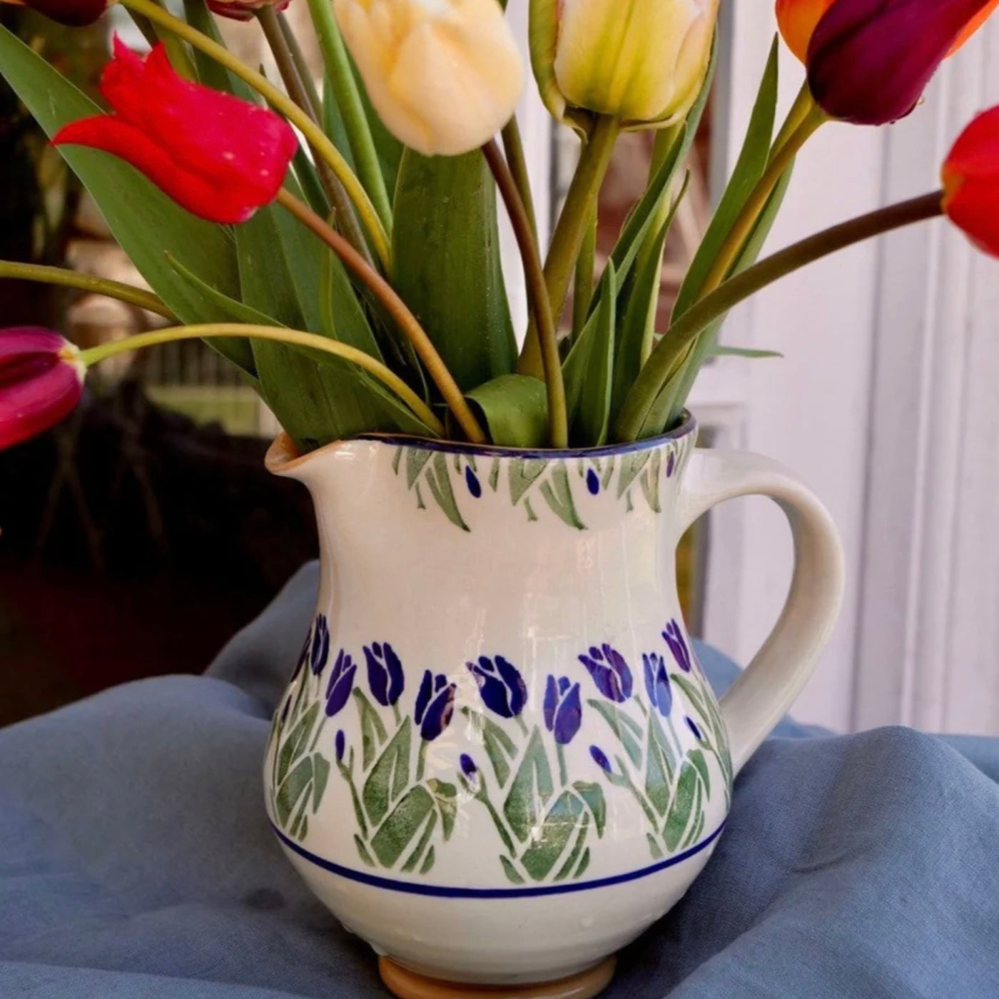 Blue Blooms Medium Jug