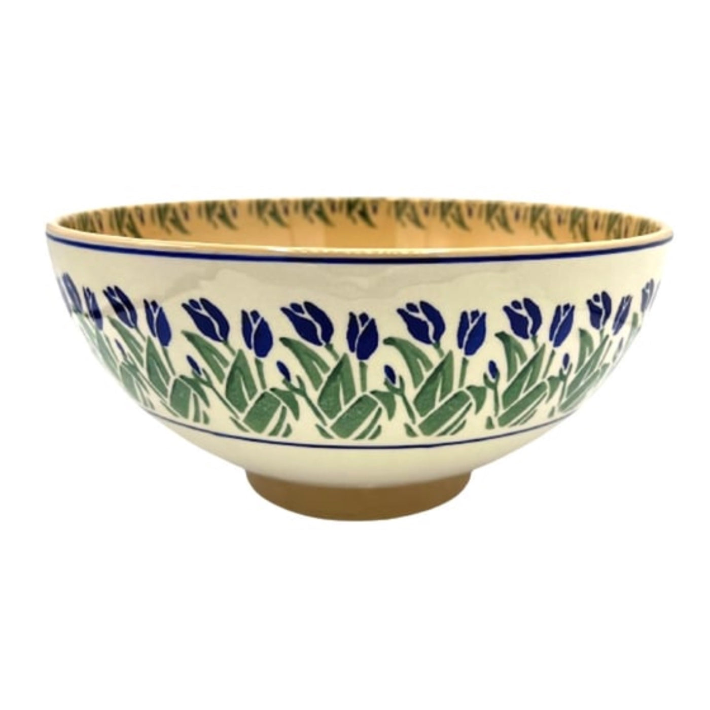 Blue Blooms Salad Bowl