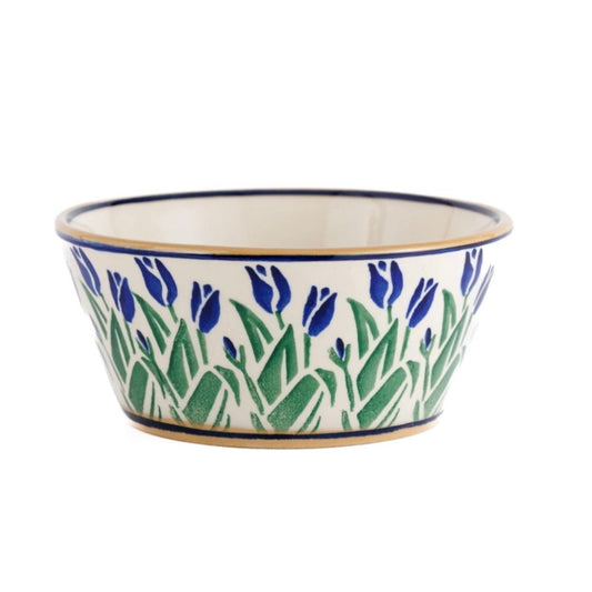 Blue Blooms Small Angled Bowl