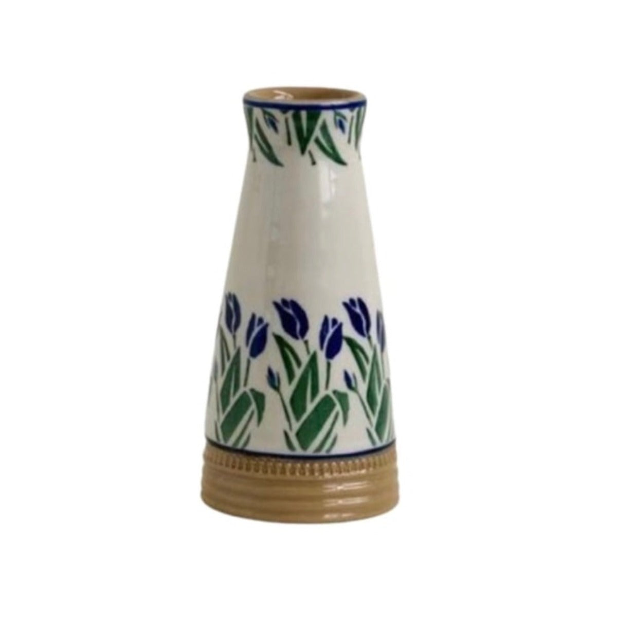 Blue Blooms Small Tapered Vase