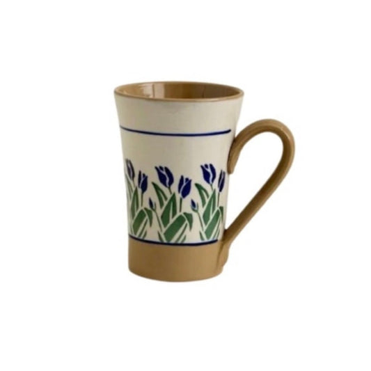 Blue Blooms Tall Mug