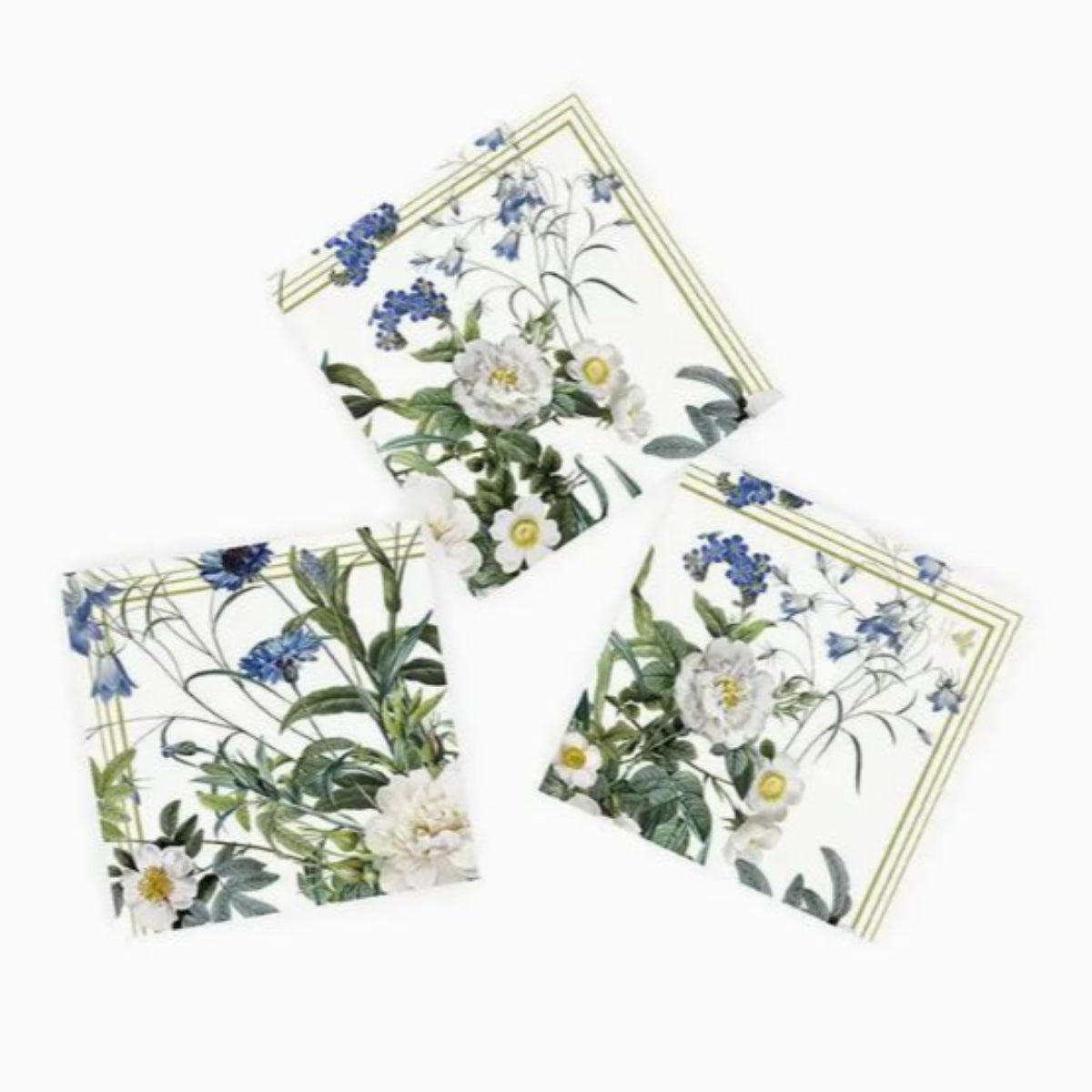 Koustrup & Co. Blue Flower Garden Paper Napkins