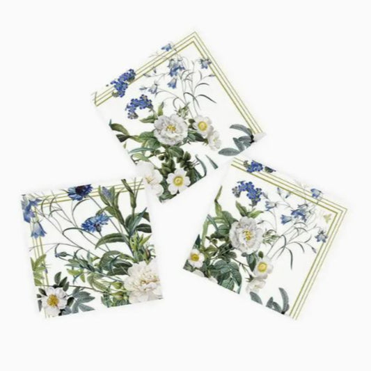 Koustrup & Co. Blue Flower Garden Paper Napkins