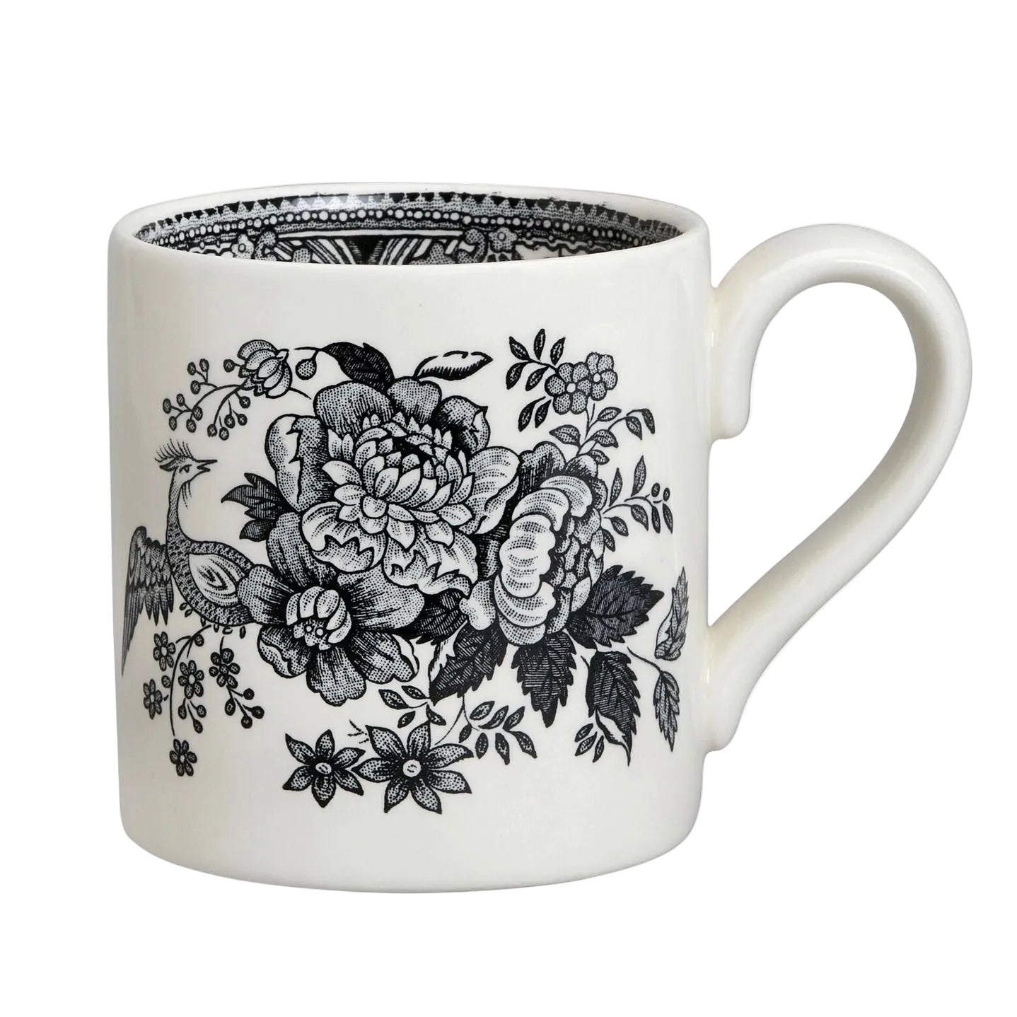 Burleigh Black Asiatic Pheasants Half Pint Mug