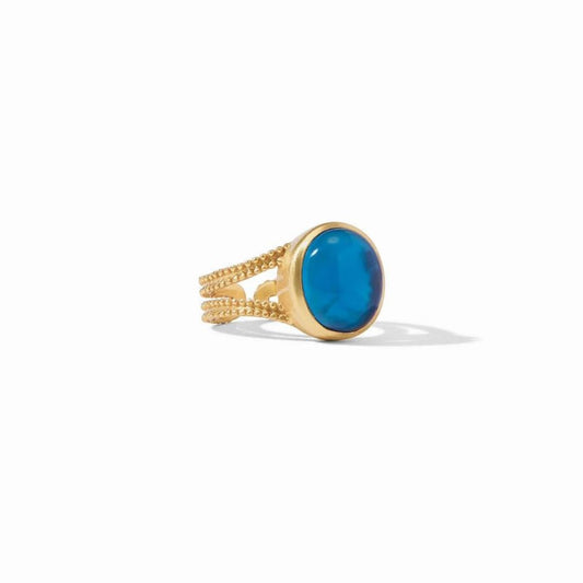 Julie-Vos-Cabochon-Ring-Iridescent-London-Blue