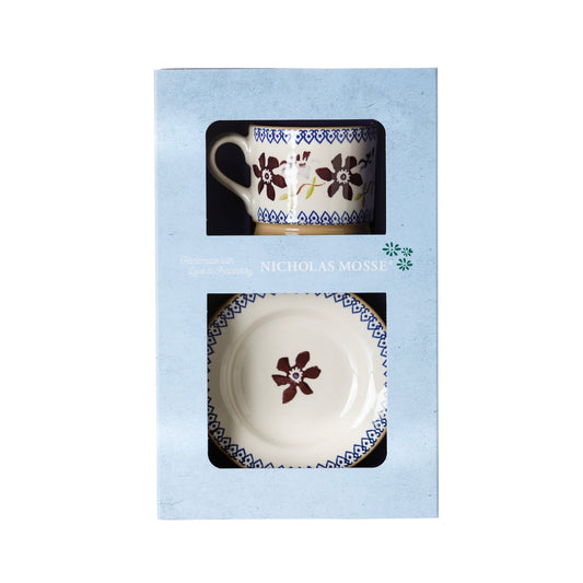 Clematis Cup & Plate