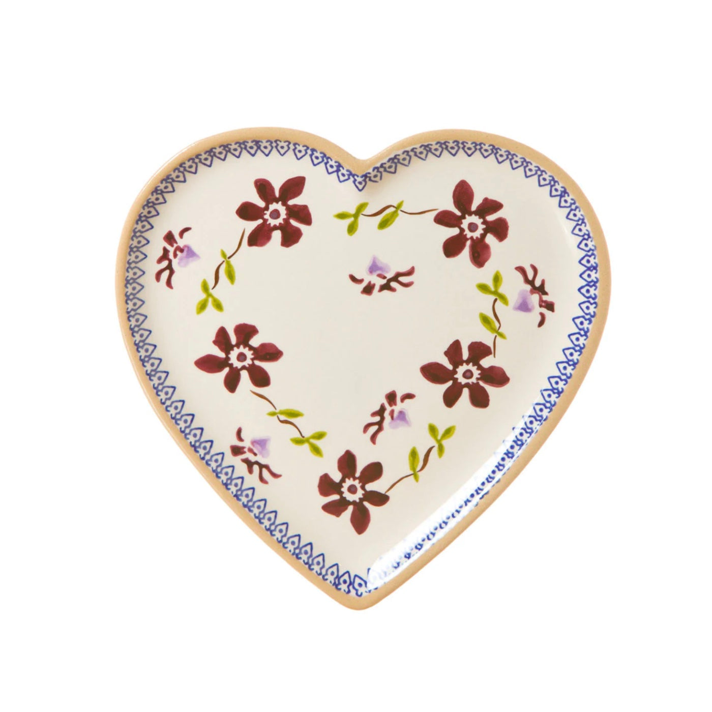 Clematis Medium Heart Plate