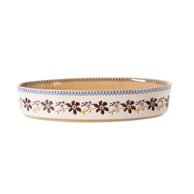 Clematis Medium Oval Oven Dish