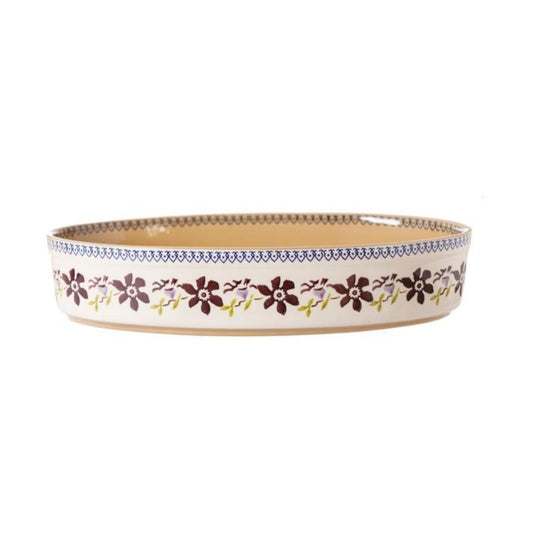 Clematis Small Oval Oven Dish