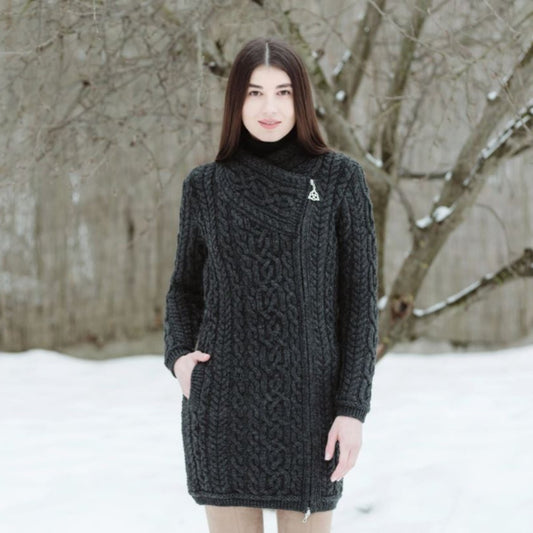 Side-Zip-Aran-Knit-Coatigan-Chacoal