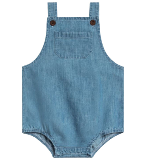 Colored Organics Baby Noe Chambray Bubble Overall