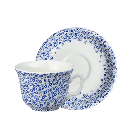 Burleigh Dark Blue Felicity Teacup & Saucer