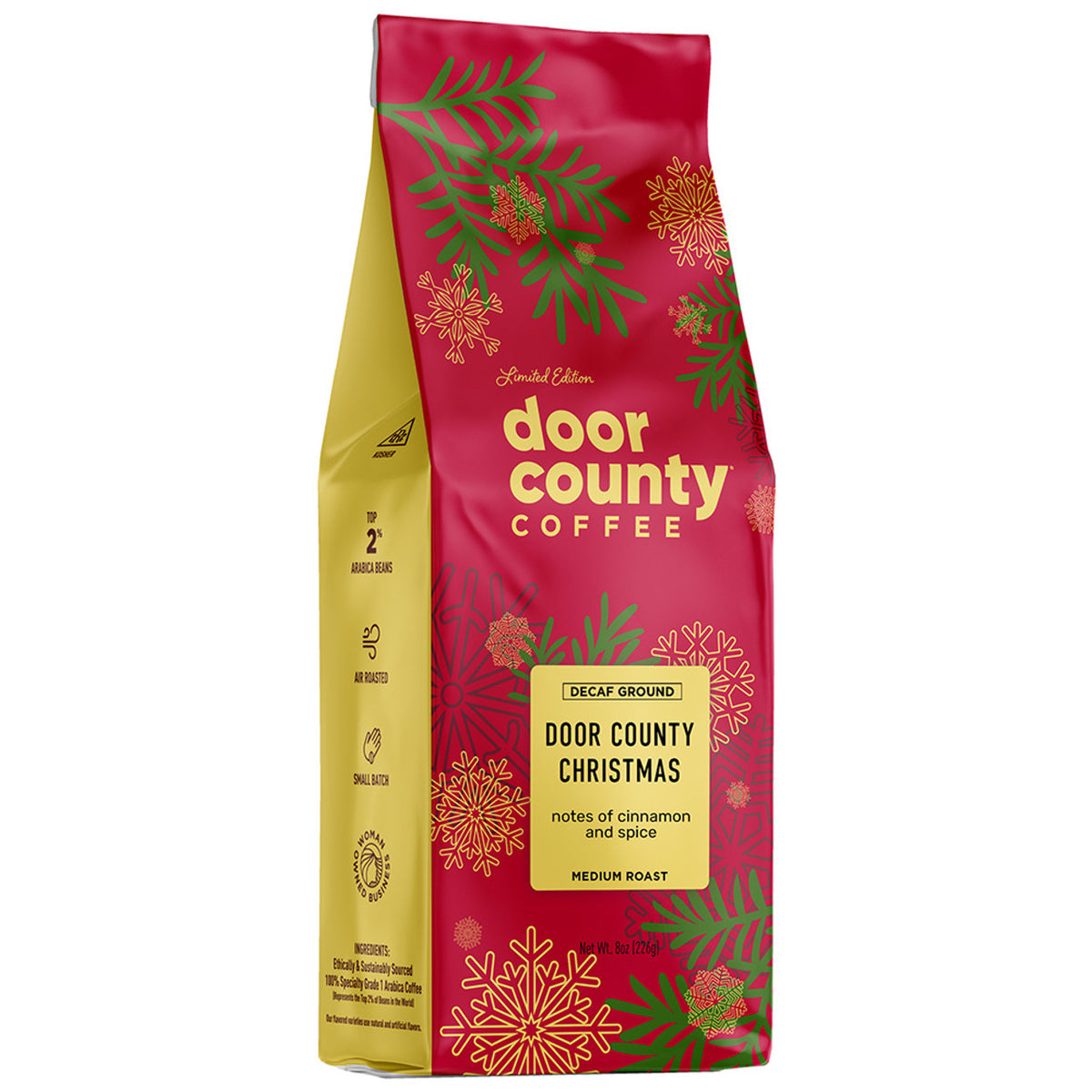 8oz Decaf Christmas Ground Coffee