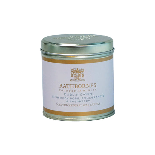 Rathbornes Dublin Dawn Scented Natural Wax Candle Tin