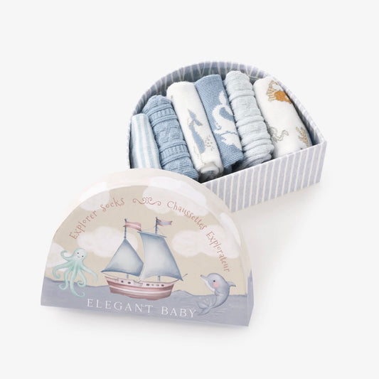 Elegant Baby World Traveler Socks Pack/6