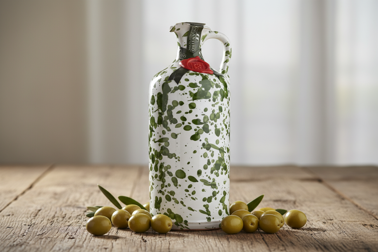 Fantasia Extra Virgin Olive Oil Ceramic-Green By Galantino