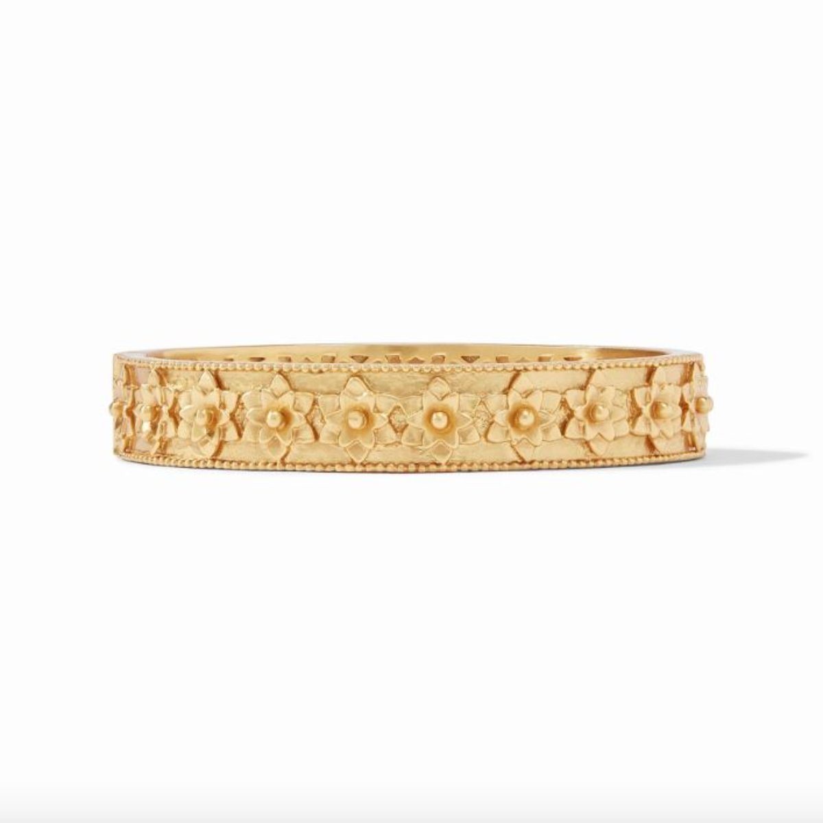 Julie-Vos-Flora-Hinge-Bangle-Gold