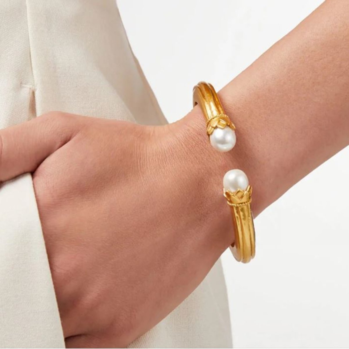 Julie-Vos-Flora-Demi-Cuff-Pearl