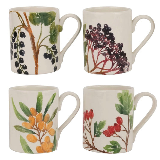 Foresta Primavera Assorted Mugs - Set of 4