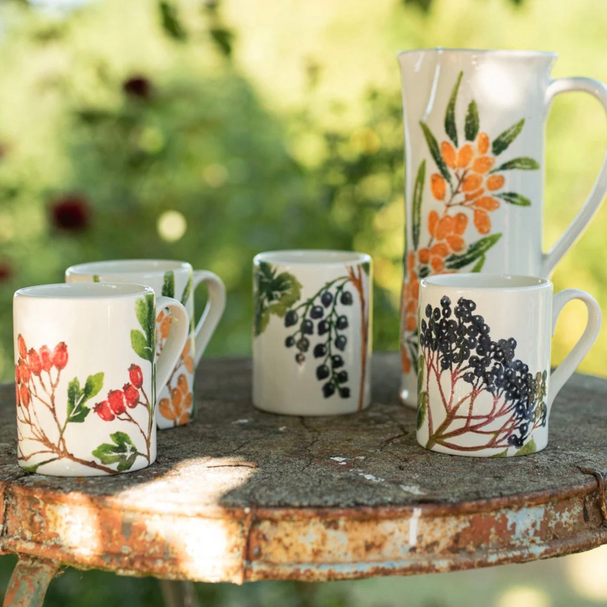 Foresta Primavera Assorted Mugs - Set of 4