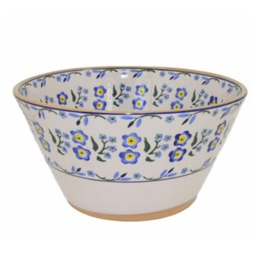 Forget Me Not Large Angled Bowl