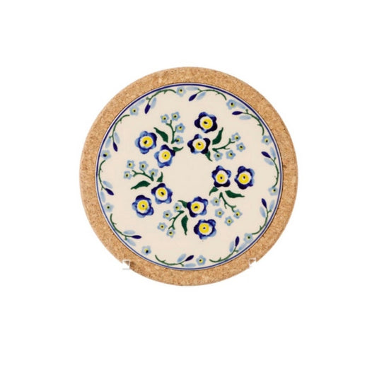 Forget Me Not Round Trivet