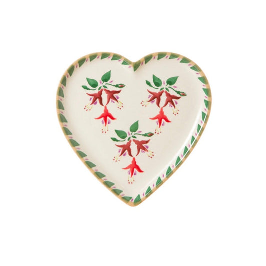 Fuchsia Medium Heart Plate