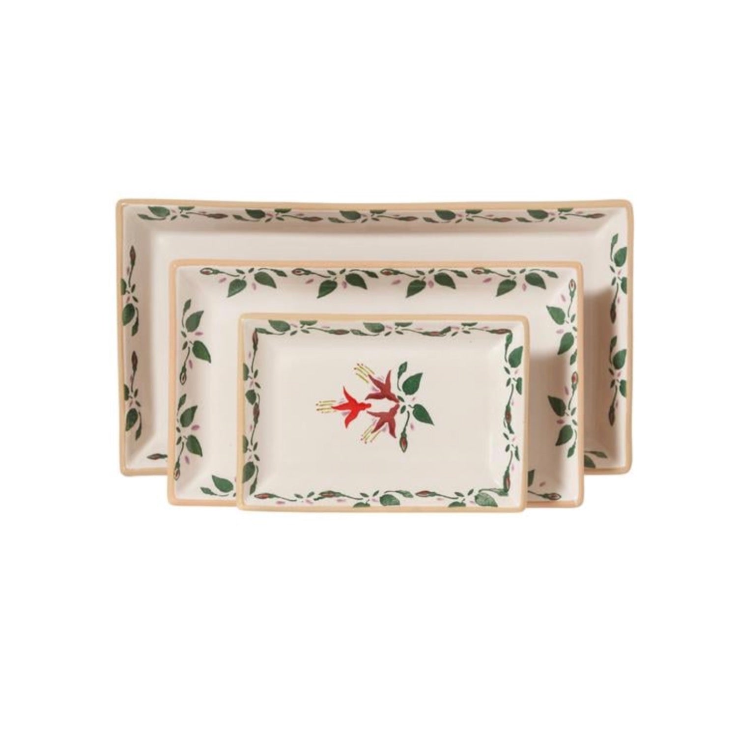 Nicholas Mosse Fuchsia Rectangular Dish Set/3 – Ann Marie's