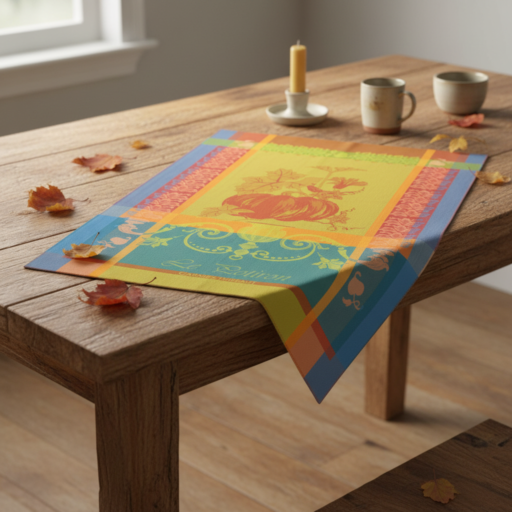 Garnier Thiebaut Le Potiron Epice Jacquard Kitchen Towel