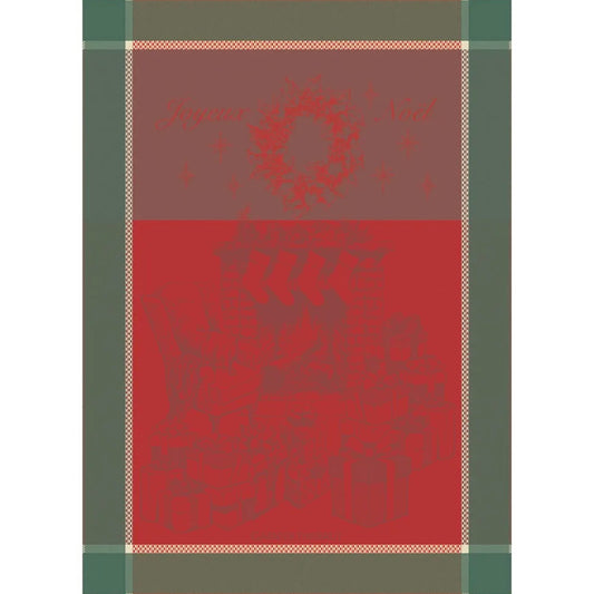 Garnier Thiebaut Les Cadeaux De Noel Houx Jacquard Kitchen Towel