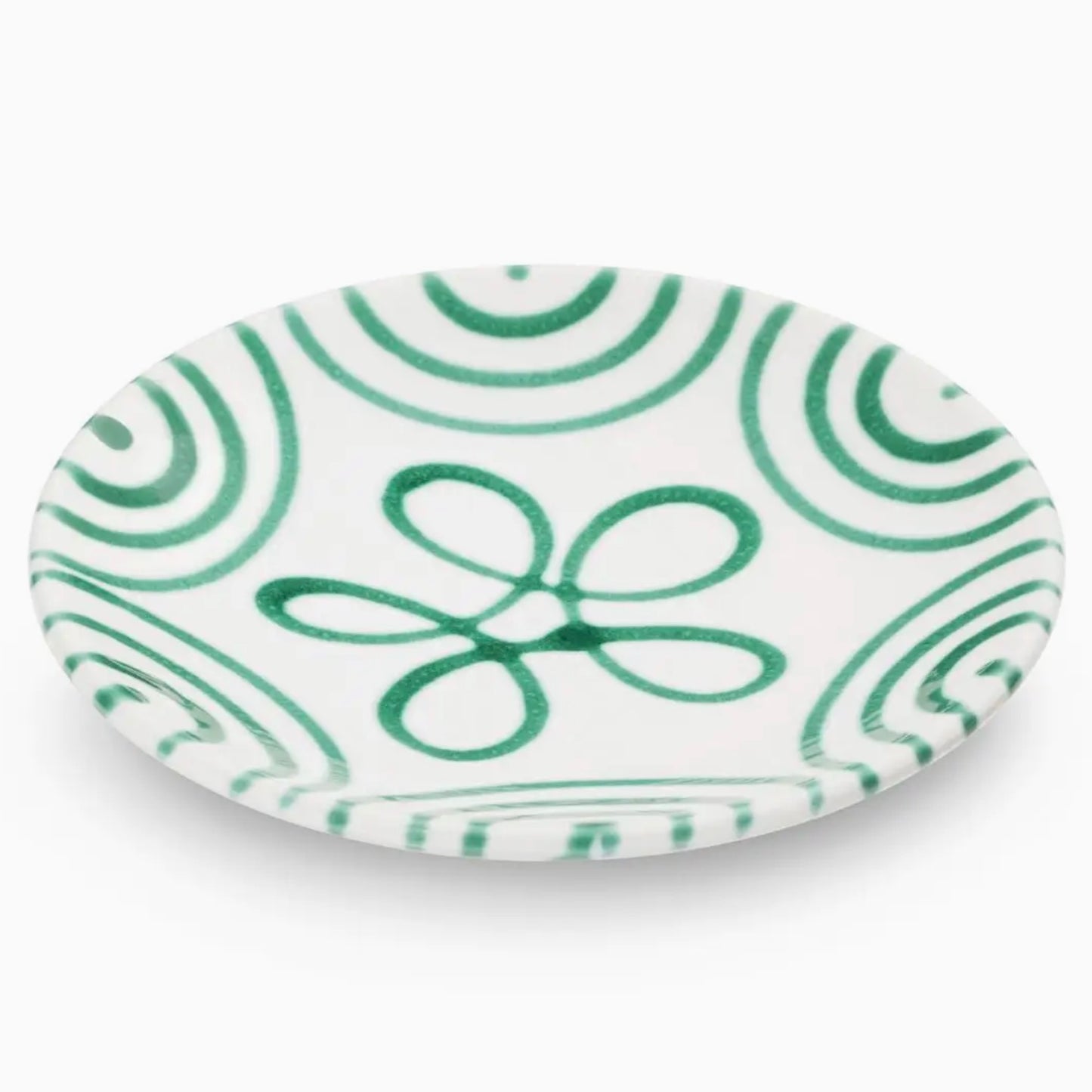 Gmundner Keramik Dizzy Green Classic Saucer 5.9"