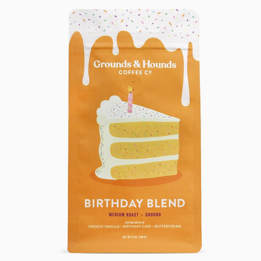 Grounds & Hounds Birthday Blend Coffee - Whole Bean