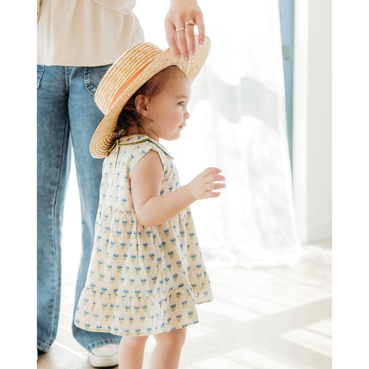 Viverano Organic Harper Floral Baby Dress & Bloomer