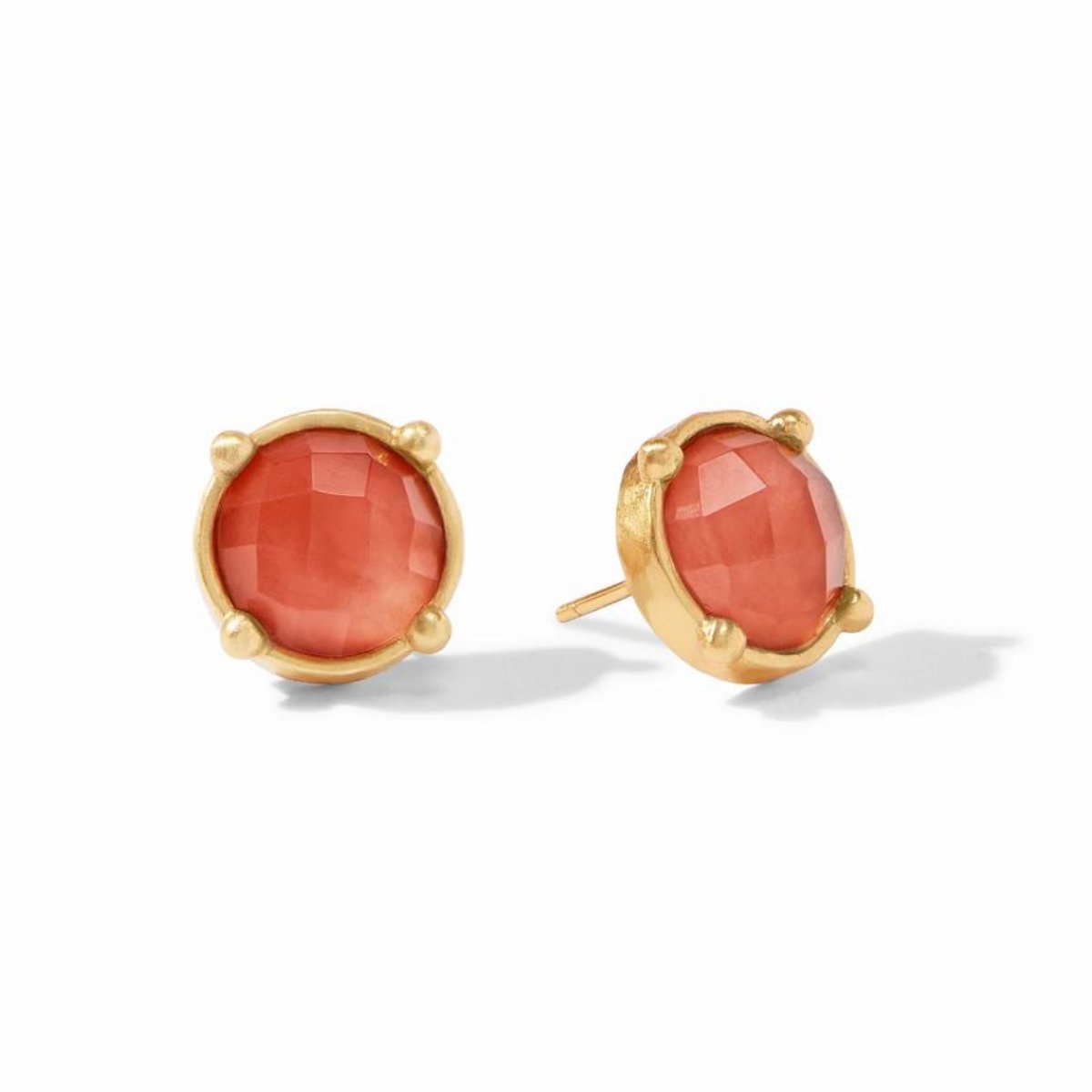 Julie-Vos-Honey-Stud-Earrings-Coral