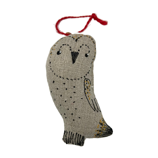 Barn Owl Ornament Woodland