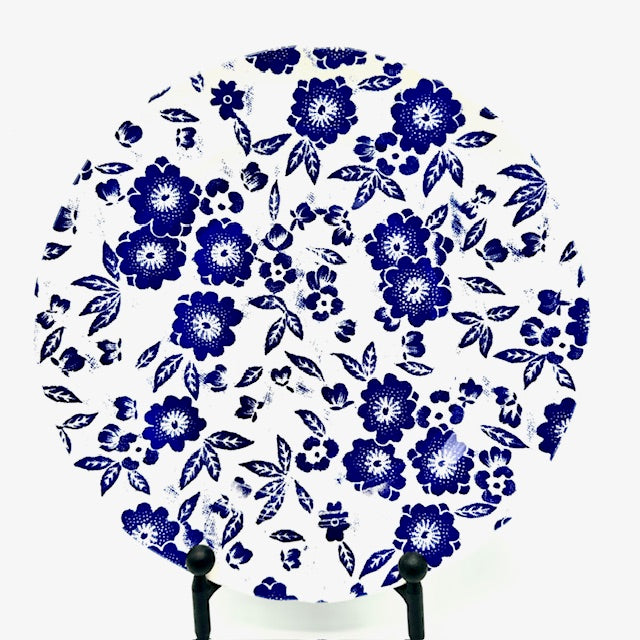 Blue Calico 7.5" Accent Plate - Retired