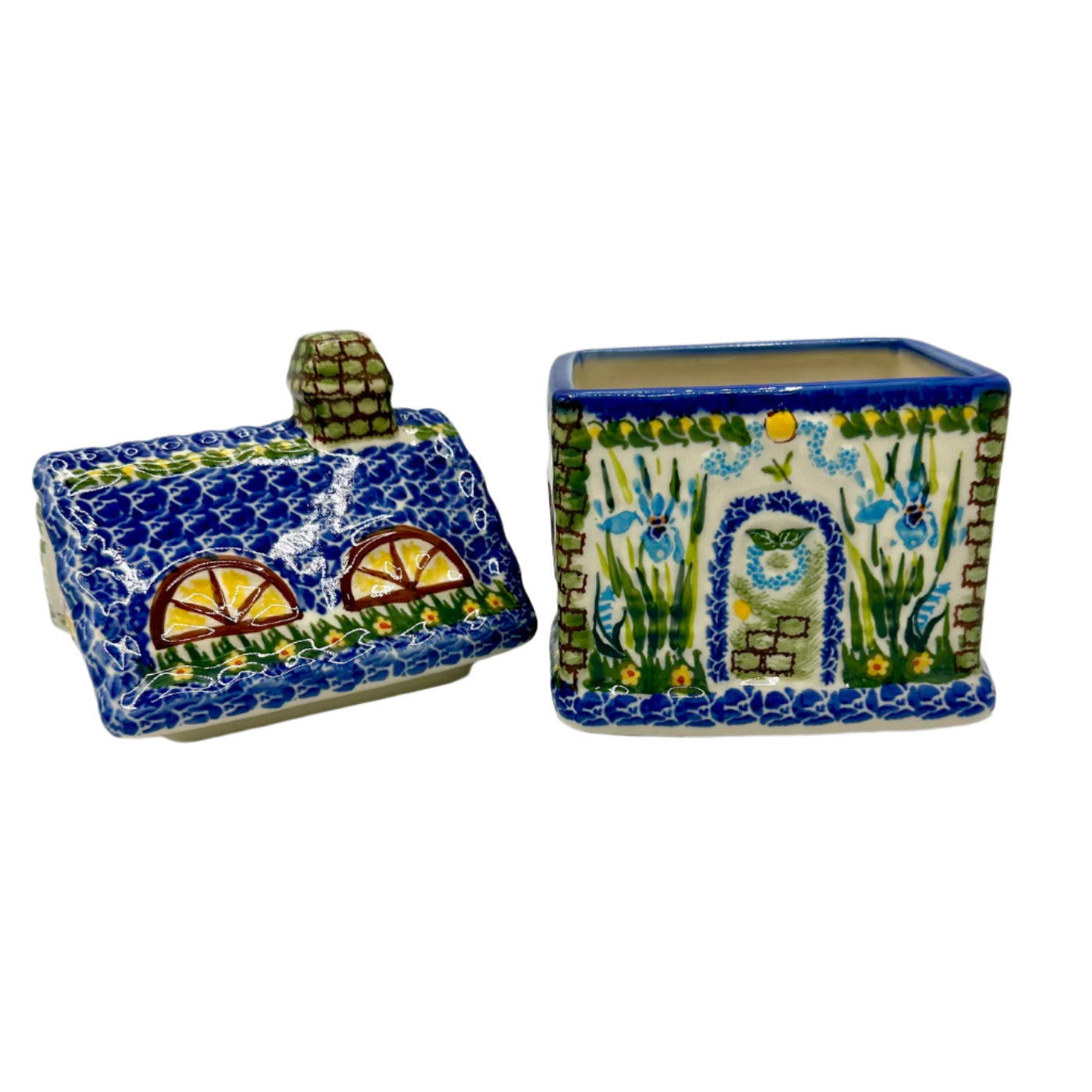 Polish Pottery House Cookie Jar 2025