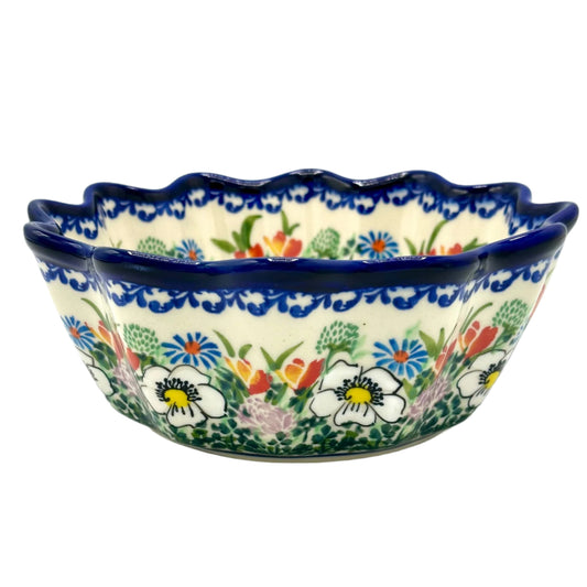 Polish Pottery Fluted Bowl Large Art 2 2025