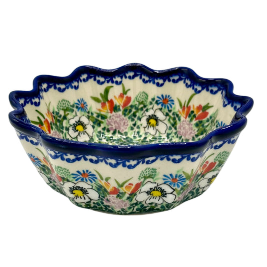 Polish Pottery Fluted Bowl Large Art 2 2025