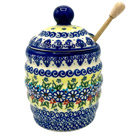 Pottery Avenue Honey Pot with Wood Wand