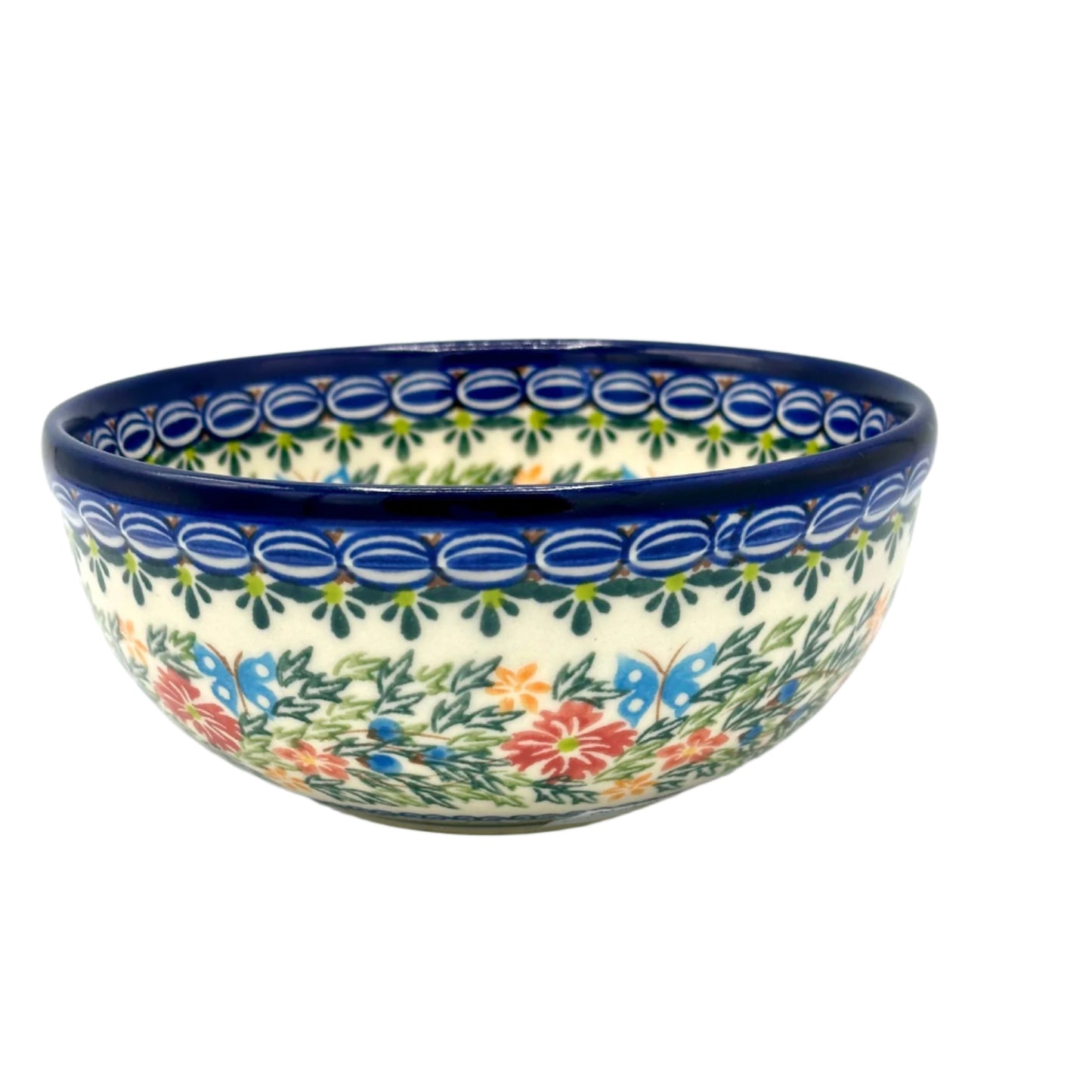Polish Pottery Floral Bowl 09-0408 Bowl 16