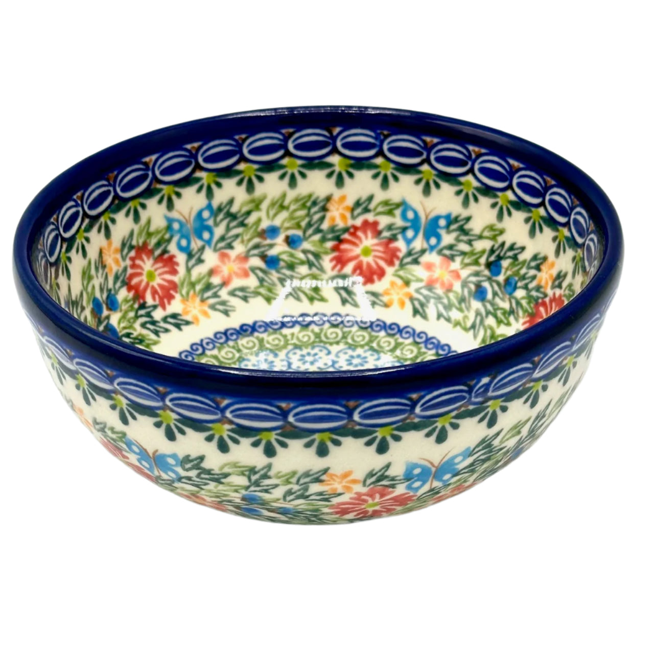 Polish Pottery Floral Bowl 09-0408 Bowl 16