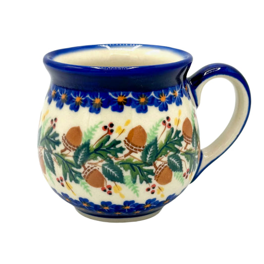 Polish Pottery Acorn Small Bubble Mug