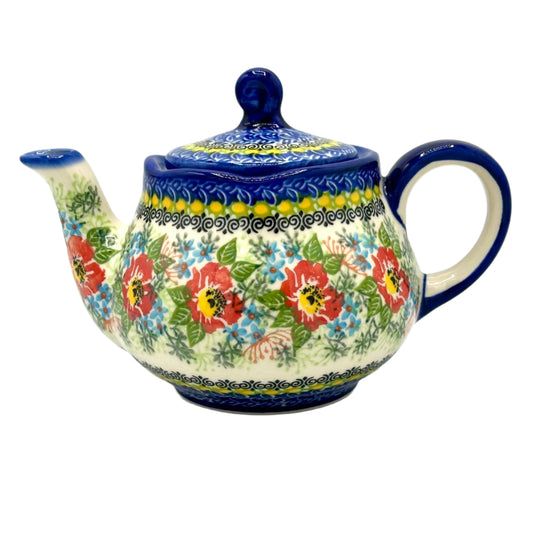 Polish Pottery Floral Teapot - Fruti Art 1