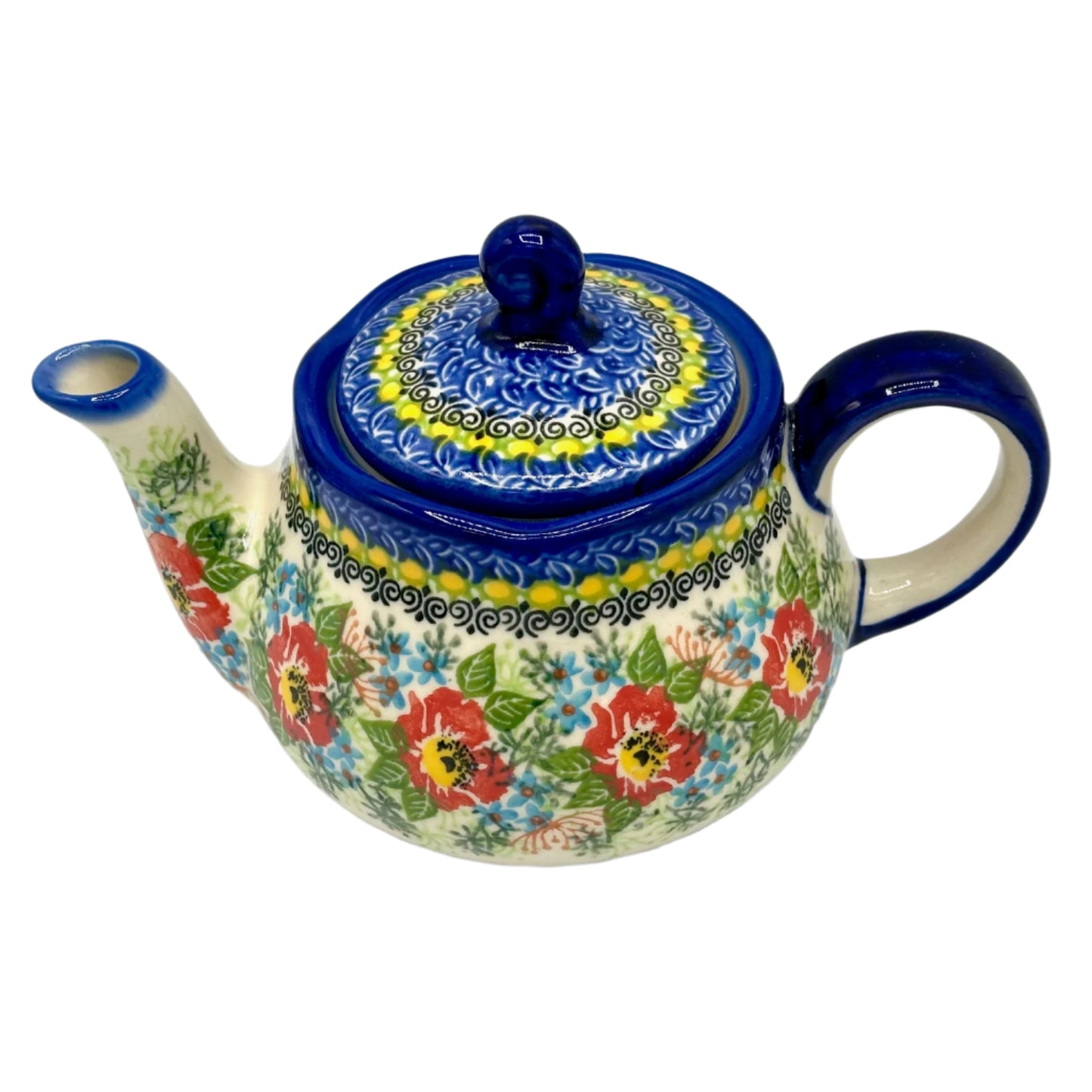 Polish Pottery Floral Teapot - Fruti Art 1
